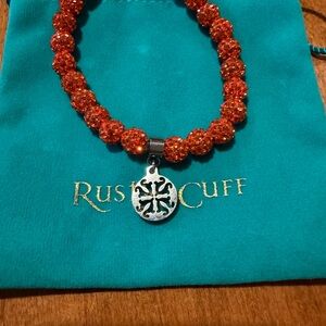 Orange Rustic Cuff